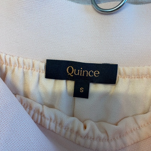 Quince soft pink chiffon pleated flowy skirt size small - Picture 3 of 8